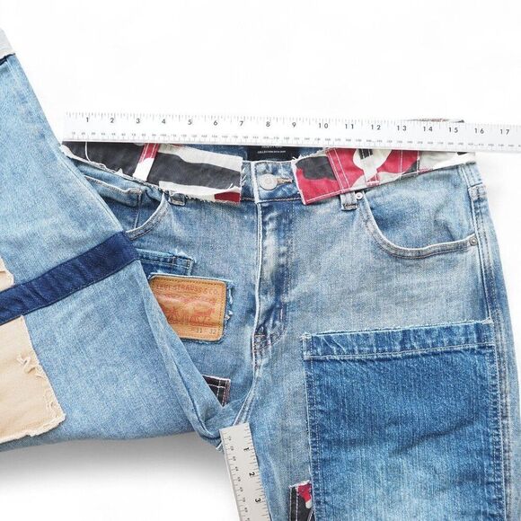 Slaskust from S.T Team 2019-2020 Deconstructed Patchwork Streetwear Pants Men 30 - Picture 9 of 10